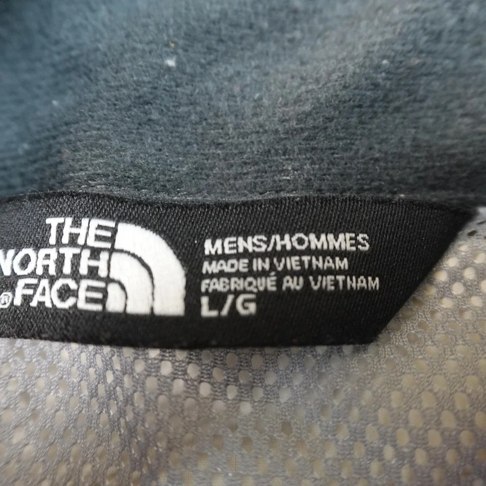 North Face Jacket Mens L Gray Dryvent Waterproof Full Zip Windbreaker Coat Hike